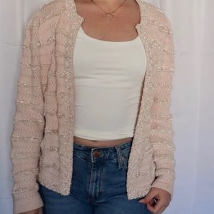 Ann Taylor Pink Cardigan